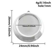 2 Stücke geometrische Cabochon Anhänger, rund/quadratisch/herzförmige 304 Edelstahl Leerrahmen, geeignet für Strass, Steine, Epoxidharz Schmuckherstellung, minimalistische High-Fashion Accessoires für Halskette, Schlüsselanhänger, Taschenkette, Ohrringe, Armband, 18K vergoldet PVD - Geometrie - Übersicht 31