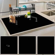 1pc Extra Large Silicone Table Mat - Heat Resistant, Anti-Slip, Absorbent, Suitable For Kitchen, Dining Table, Countertop, Bathroom, Office - Easy Clean Protective Pad With Technological Surface - Multicolor - View 4