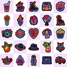 50 piezas Pegatinas neón, pegatinas geniales para portátil, monopatín, diario, cuaderno, computadora, teléfono, taza, guitarra, decoración de equipaje, pegatinas impermeables y coloridas para adolescentes y adultos - Juguetes de Stitch, juguetes de viaje, juguetes de aula Fidget, juguetes de baño mini, papelería navideña, pelota antiestrés, regalos de cumpleaños, regalos de Navidad, regalos de Halloween, regalos de Nochebuena, regalos perfectos, regalos, juguetes, juegos