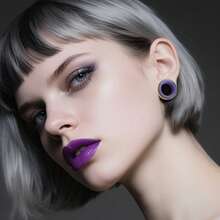 2PCS Hot 8-19MM Two-Color Stainless Steel Horn Fit Body Ear Tunnels Piercing Body Jewelry Stretcher Studs Unisex New Hypoallergenic Jewelry Women Gift