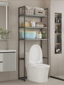 1 件 3-2 层浴室储物架，独立式卫生间盥洗室水槽收纳架，需要预先钻孔