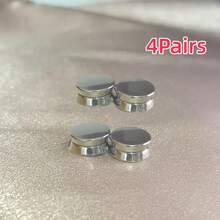 1Pair/2/4Pairs Flat Colorful Magnetic Clasp Veil Scarf Clip, Shawl Brooch Windbreaker Shawl Multi-Functional Anti-Slip Magnetic Clasp