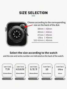 1pc Compatible With Apple Watch Band, Unisex, Creative Design, Fashion Casual, Personalized Luxury Metal & Black Leather Strap, Compatible With Apple Watch Ultra/SE/11/10/9/8/7/6/5/4/3/2/1 Series 38mm 40mm 41mm 42mm 44mm 45mm 49mm, Soft Leather Band, Adjustable Wristband, Smart Watch Accessory, Compatible With Apple Watch Bands