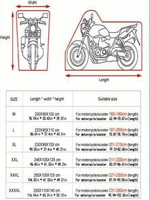 1 件自行车/摩托车罩，带锁孔和储物袋的电动自行车罩，带反光条和松紧带的户外防水山地自行车罩，适合 1-3 辆自行车，210D 厚牛津布材质，防雨/防晒/防尘/防风/防紫外线，适用于公路自行车、山地自行车、沙滩巡洋舰、混合动力自行车、固定齿轮自行车和 BMX - 黑色 - 查看 8