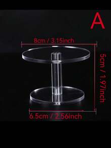 Wielofunkcyjny okrągły stojak ekspozycyjny z akrylu, przezroczysty stojak ekspozycyjny na lalki wykonujące gesty, kosmetyki, perfumy, drobne przedmioty, akrylowa biżuteria, stojak ekspozycyjny na zegarki.