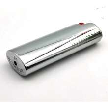 Metal Lighter Cover Pouch Holder Mirror Surface Silver Plain Color Full Size Classic Lighter Type J6, Idea (Silver) - Màu tím - Xem 6