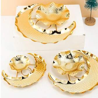 1 pieza de bandeja de dulces creativa y de lujo con estrellas y lunas, decoración para fiesta y celebración con frutas secas y aperitivos, caja de almacenamiento y decoración para el hogar, mejor regalo para cumpleaños, graduación y Eid