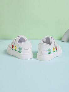 أحذية بناتية، حذاء رياضي للأطفال الرضع، أحذية كانفاس بطبعات زهرية جديدة، أحذية مشي ناعمة للأطفال الصغار، أحذية كاجوال للخارج