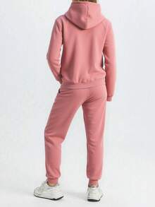 Women Two-Piece Outfits - 藕粉色 - 查看 5
