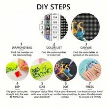 1 件海景灯塔图案 5D 钻石画套件 - 独特的钻石艺术，手工设计的 DIY 钻石画十字绣马赛克，完美的惊喜艺术礼物，适用于墙面装饰，适用于客厅、卧室、办公室，无框架 - 彩色 - 查看 8