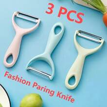 3PC Stainless Steel Peeler | 360° Rotating Sharp Blade (For Potatoes, Apples, And Carrots) | Ergonomic Non-Slip Handle | Kitchen Peeler - Durable And Easy To Use