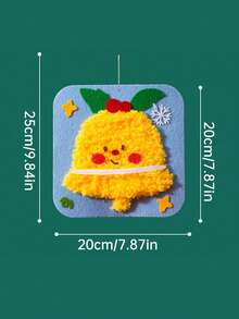 1 Set Kids Handmade Sewing Fun Kit, Christmas Handcraft Toy, Christmas Small Gift, Santa Claus, Snowman, Christmas Tree, Reindeer, Gingerbread Man, Creative Cartoon, Knitted Embroidery Painting, Craft Kit, Educational DIY Materials