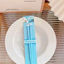 1pc Sanrio Series Funny Chopsticks, Cartoon Chopsticks Hello Kitty, Melody, Kuromi, Material, Anti-Slip Anti-Mold Chopsticks, Portable Dining And Party Utensils - Multicolor - View 14