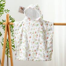 1PC Hooded Baby Towels-Soft & Absorbent Coral Fleece Towel For Comfort & Warm - 24x24 Inches Bath Essential Or Shower Autumn Winter Gift For Newborn And Toddler - Multicolor - View 12