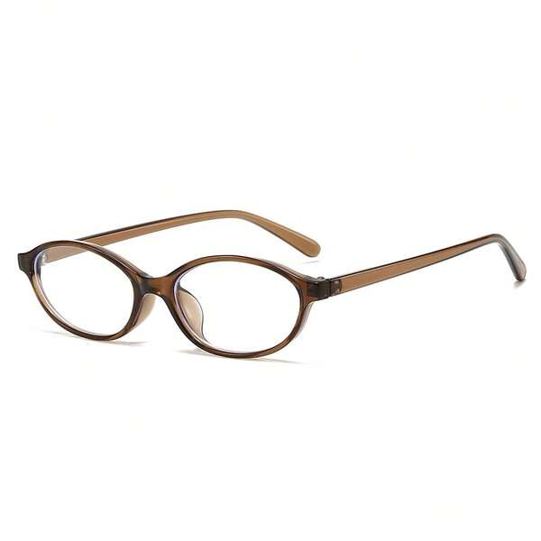 1pc Women's Narrow Cat Eye Retro Fashionable Street-Style Flat Glasses