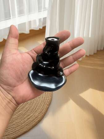 Waterfall Backflow Incense Burner, Compact Tabletop Incense Burner