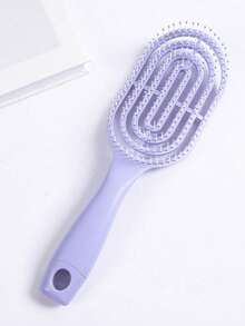 1pc Macaron Color Hollow Back Massage Hair Comb, Suitable For Wet & Dry Hair, Fluffy Styling Curved Comb, Brushes, Hair Brush, Hairbrush, Hair Combs, Barber, Hair Tools, Hair Products, Slick Back Brush, Hair Care, Hair Comb, Hair Brush, Curly Hair Products, Hairdressing Equipment, Christmas, Hairdressing, Wooden Comb, Hair Brush, Hair Brush, Barber, Hairdressing Equipment, Hairdressing, Hair Brush, Brush Hair Brush Set, Comb Hair, Comb For Curls, Detangling Brush, Hair Brush For Women, Barbershop, Hairdressing Equipment