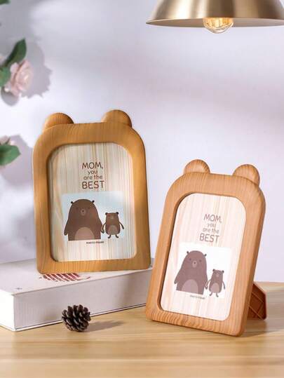 1 件动物照片相框，婴儿房装饰，新生儿和妈妈必备。可用作墙贴、宝宝公告、揭晓、超声波/声像照片