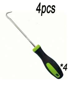 4pcs Garden Assistant Heavy-Duty Metal Weeding And Tillage Hooks - Sharp Teeth With Protective Covers. Can Effectively Remove Weeds, Stones, And Moss - A Durable Construction Tool For Garden Maintenance, Lawn Cracks, And Paving Joints -Window Screen Fastener Replacement Hook, Gasket Removal Pliers, Very Suitable For Weeding And Soil Cleaning, Paving Joint Cleaning, Weeding And Gardening Tools, Sturdy Metal Hooks - Multicolor - View 13