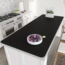 1pc Extra Large Silicone Table Mat - Heat Resistant, Anti-Slip, Absorbent, Suitable For Kitchen, Dining Table, Countertop, Bathroom, Office - Easy Clean Protective Pad With Technological Surface - Multicolor - View 1