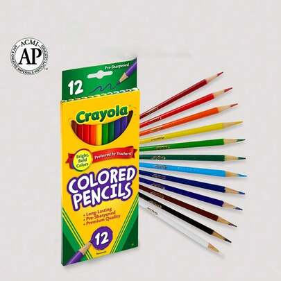 Crayola Dual Tips Colored Pencils For Coloring And Drawing, 12 Pencils 24 Colours, Premium, Soft Core, Drawing Pencils For Sketch, Arts, Coloring Books, Back To School Supplies, Christmas Halloween Gifts (Pack Of 12)