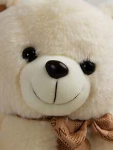 1 pieza Oso de peluche ultra suave y lindo de 35cm, Oso de peluche con moño, regalo perfecto para cumpleaños/Navidad, Oso de peluche grande, regalo de oso de peluche, decoración navideña, decoración del hogar y regalo de cumpleaños/festival, suave y cómodo, Oso de peluche>Poliéster