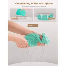 Microfiber Hair Towel, 3 Packs Hair Turbans Wet Hair, Drying Hair Wrap Towels Curly Hair Women Anti Frizz Blue, Pink