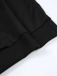 Men's Loungewear 1pc Casual Round Neck Sports Sweatshirt For Men - Merry Christmas Geometric Print, Polyester Long Sleeve Pullover With Slight Elasticity For Hiking And Outdoors, Autumn/Winter Fashion Loose And Comfortable - màu đen - Xem 5