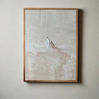 1 幅带框/无框女人触摸耶稣抽象海报基督教墙艺术帆布印刷简约圣经艺术画适用于公寓、客厅、卧室、现代家居装饰