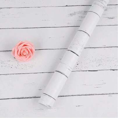 A Roll Of Wallpaper, Wood Grain Pattern Self-Adhesive Removable Vinyl Wallpaper, Suitable For Bedroom And Living Room Feature Wall Decoration, Cabinet And Drawer Refurbishment, Festival Atmosphere Decoration, And Easy To Install And Remove.
