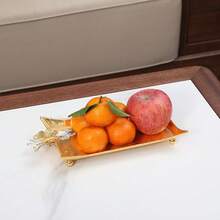 1 pezzo Vassoio in metallo a forma di farfalla per frutta, noci, snack, asciugamani, multifunzionale, di design minimalista e alla moda