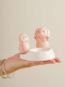 1 pieza Soporte de vela con diseño de animal de dibujos animados - Base para soporte de vela, decoración navideña, suministros para fiestas y vacaciones, artesanía de cerámica | Adecuado para el hogar, hotel, escritorio, decoración de vacaciones y fiestas, decoración del hogar, decoraciones navideñas, decoración de habitaciones de invierno - Multicolor - Ver 8