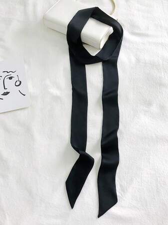 1 st. moderiktigt satin-siden brett midjebälte, multifunktionellt huvudbonad för kvinnor, lämplig för brudklänning, knytrosé, dekorativt håraccessoar