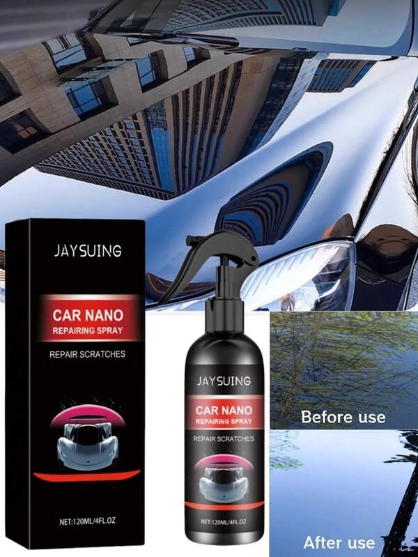 JAYSUING 2026 Model Car Coating Spray (120ml Set) - Car Paint Polishing Maintenance Anti-Pollution Scratch Repair, Convenient And Simple Design, Cleaning And Maintenance Without Complex Steps. Random Delivery Of New And Old Models.