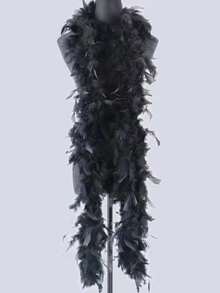 1 件人造羽毛围巾非常适合女士服装配饰派对舞蹈装扮节日圣诞树装饰手工制作 DIY - A - 查看 9