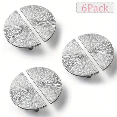 2/6pcs Luxury Sturdy Zinc Alloy Cabinet Handles | 2.5 Inch (64mm) Center-To-Center, Polished Chrome Pulls, Suitable For Kitchen, Drawers, Cabinets And Wardrobes - Includes Mounting Screws