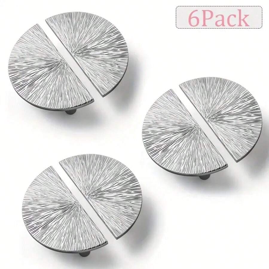 2/6pcs Luxury Sturdy Zinc Alloy Cabinet Handles | 2.5 Inch (64mm) Center-To-Center, Polished Chrome Pulls, Suitable For Kitchen, Drawers, Cabinets And Wardrobes - Includes Mounting Screws