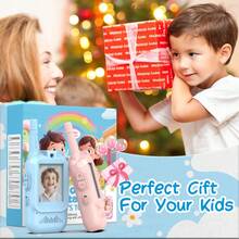 2个儿童对讲机玩具 - 远距离通讯，无需网络，带摄像头，适合3-12岁儿童，室内外均可玩耍，儿童节和圣诞节礼物