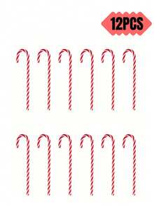 Decorațiuni de Crăciun din acrilice din baston de bomboane, Ornamente de brad de Crăciun din baston de bomboane, Decor de Crăciun din baston de bomboane, Figurine din baston de bomboane, Decorațiuni pentru brad de Crăciun, Decor de casă de Crăciun și Anul Nou, Cadouri pentru petreceri, Crăciun