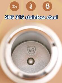 1pc 600ML Snoopy Stainless Steel Vacuum Insulated Water Bottle, Large Capacity Student Cup, Portable Sports Tumbler Cup With Straw, For Men & Women - Multicolor - View 8