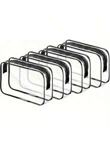 4 piezas Bolsas de tocador de moda y sencillas para hombres y mujeres, bolsas cosméticas impermeables y transparentes de tamaño de cuarto de galón aptas para ambos géneros, se pueden llevar a bordo de aviones y se pueden regalar 1/2/3 piezas, bolsa de maquillaje, bolsa de maquillaje, bolsas de maquillaje, bolsa cosmética, organizador de maquillaje, bolsa de maquillaje, bolsa, tocador, bolsas de maquillaje, bolsa de maquillaje pequeña, bolsa de maquillaje, bolsa cosmética, gran capacidad, bolsa de maquillaje grande, regalos de Navidad, bolsa, regalos para mujeres, bolsa / bolso pequeño, organizador de maquillaje, bolsa, soporte de brochas, mini bolsa, bolsa de gran capacidad, regalos para mujeres, regalos de Navidad, ideas de regalo para mujeres - Rosa Fucsia - Ver 13