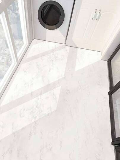 Roll, Glossy Marble Wallpaper, Ceramic Tile Vloer Stickers/3d Wand Stickers, Self Adhesive PVC Waterproof Oil Proof, Ceiling Tiles DIY ation Wallpaper Rolls, Living Room, Kitchen, Bedroom Home Bathroom view 3