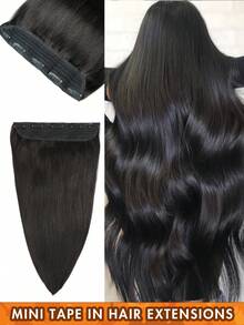 1 Peça Aplique de Cabelo Humano Remy Clipe-In 3/4 Loiro Marrom Preto 100% Cabelo Humano Brasileiro 12 Polegadas - 24 Polegadas 5 Extensões de Cabelo com Clipe Sem Costura Cabelo Natural Liso Perfeito para Extensões de Cabelo Longo, Cabelo Texturizado Natural Acessórios de Cabelo Peça de Cabelo Humano Destaques Victoria Secret Sem Necessidade de Cola
