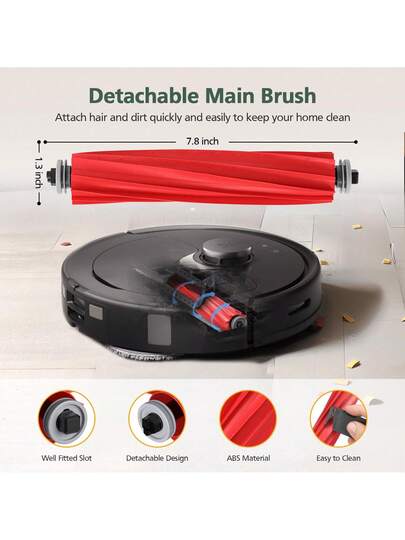 Replacement Parts Roborock Revo/P10 Stofzuiger Cleaner Accessories Kit Main Brush Mop Pads Side Hepa Filters Bags view 3