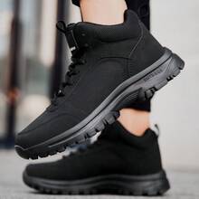 Non Slip Work Boots For Men Slip Resistant Shoes Waterproof Food Service Chef Kitchen Restaurant Working Boots Casual Leather Ankle Boot Outdoor Walking Booties