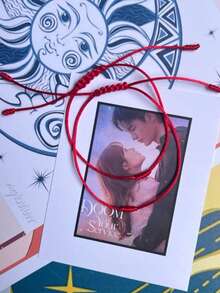 Pair Of Dorama Bracelets DISGRACE AT YOUR DISPOSAL - 紅色 - 查看 3