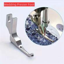 1pc SY-236 Wedding Dress Ball Fabric Special Presser Foot Industrial Sewing Machine Spare Parts P369 Bead Sequin Press Foot - Multicolor - View 2