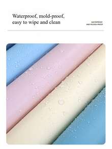 1 Roll Yellow Home Decor Adhesive Wallpaper, Waterproof Vinyl Contact Paper For Living Room Wall Sticker, Cabinet Kitchen Decorative Wall Decal, Self-Adhesive Wallpaper Wall Paper Wall Stickers Wall Decor Room Decor Wallpaper Stickers Wall Bedroom Decor - Yellow - View 5