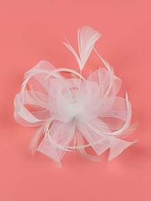 Fascinator Pillbox Hats For Women Feather Flower Church Derby Headband Clip Wedding Tea Party Hat, Mini Cap, Hair Accessories
