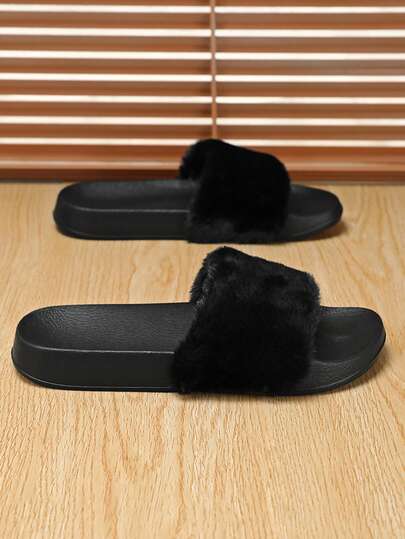Men's Slippers, Fashionable And Comfortable Plush Slippers, Casual Home Slippers, Men's Slippers And Sandals, Soft And Non-Slip, Comfortable, Men's House Slippers